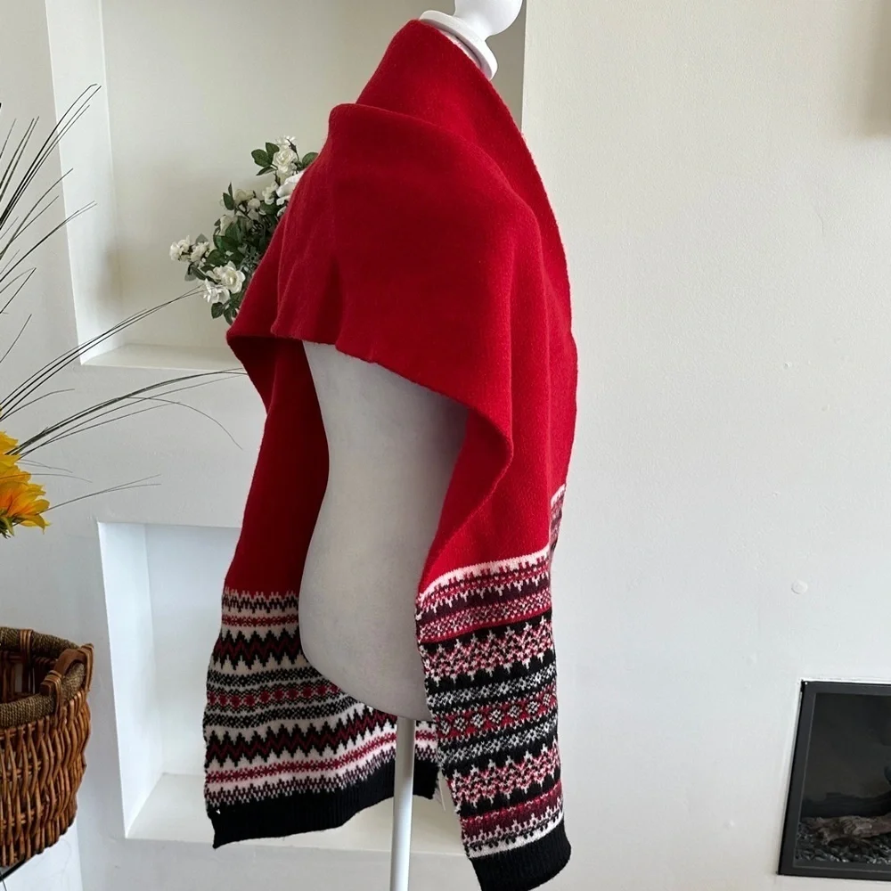Lane Bryant Red and Black Knit Accessory